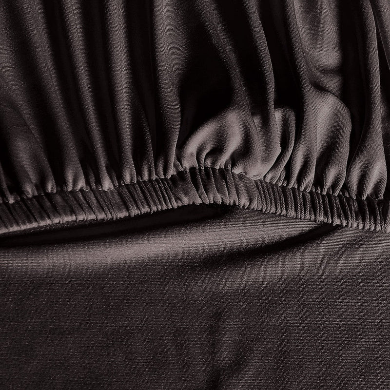 Artiss Dining Chair Covers 6x Slipcovers Spandex Stretch Banquet Party Dark Grey - NuSea