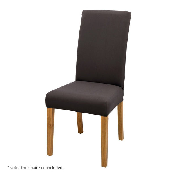 Artiss Dining Chair Covers 6x Slipcovers Spandex Stretch Banquet Party Dark Grey - NuSea