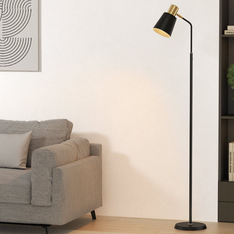 Artiss Floor Lamp LED Light Stand Modern Home Living Room Office Reading Black - NuSea