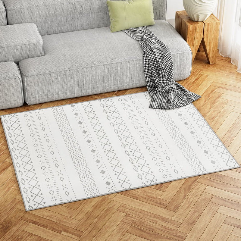 Artiss Floor Rugs 120x160cm Washable Area Mat Large Carpet Soft Short Pile Una - NuSea