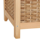 Artiss Laundry Hamper Bathroom Storage Cabinet Wooden Organiser Bag Clothes - NuSea