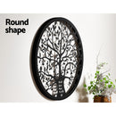 Artiss Metal Wall Art Hanging Sculpture Home Decor Leaf Tree of Life Round Frame - NuSea