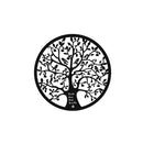 Artiss Metal Wall Art Hanging Sculpture Home Decor Leaf Tree of Life Round Frame - NuSea