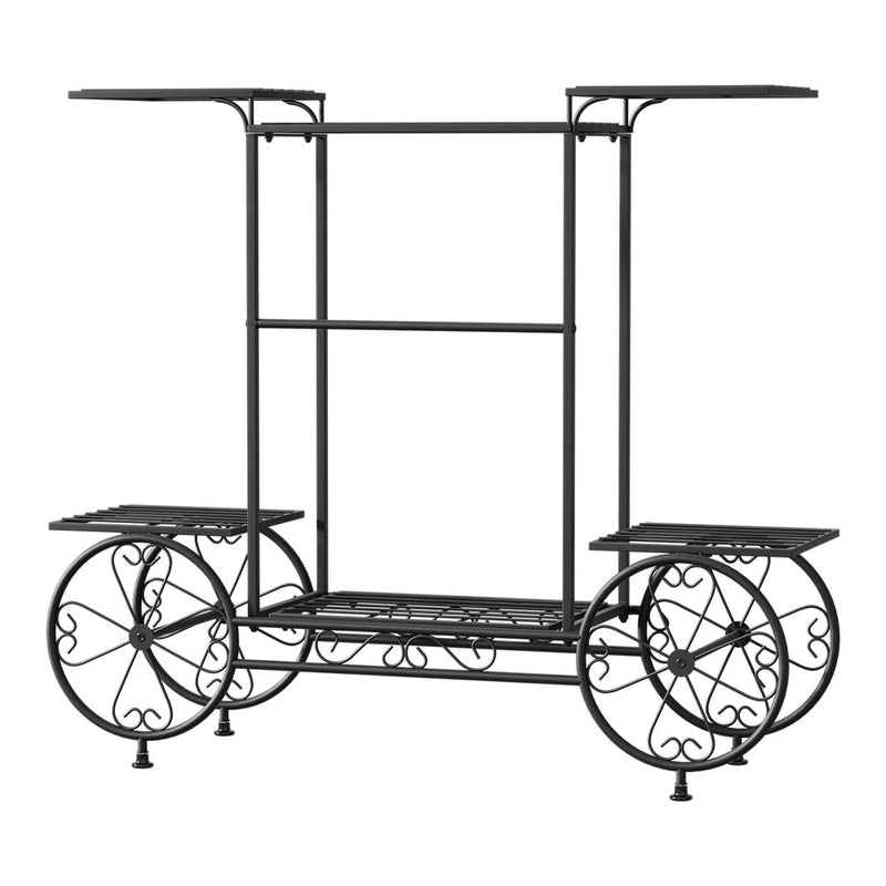 Artiss Plant Stand 6 Tier Iron 4 Wheeler - NuSea