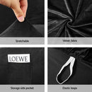 Artiss Recliner Chair Covers 1 Seater Velvet Black - NuSea