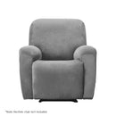 Artiss Recliner Chair Covers 1 Seater Velvet Grey - NuSea