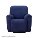 Artiss Recliner Chair Covers 1 Seater Velvet Navy - NuSea
