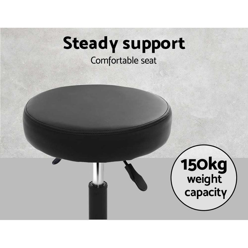 Artiss Salon Stool Round Swivel Chair - NuSea