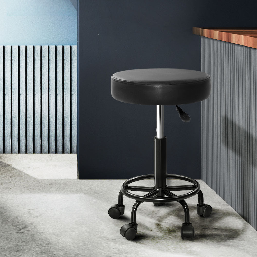 Artiss Salon Stool Round Swivel Chair - NuSea