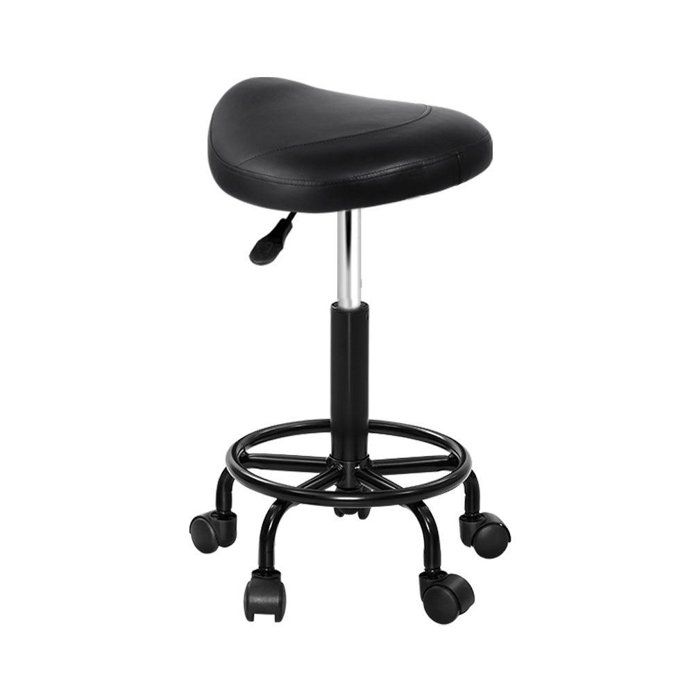 Artiss Salon Stool Saddle Swivel Chair - NuSea