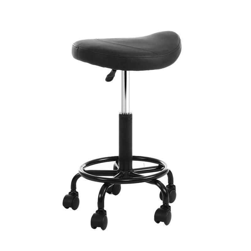 Artiss Salon Stool Saddle Swivel Chair - NuSea