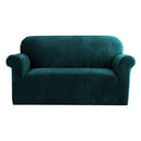 Artiss Sofa Cover Couch Covers 2 Seater Velvet Agate Green - NuSea