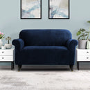 Artiss Sofa Cover Couch Covers 2 Seater Velvet Sapphire - NuSea