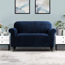 Artiss Sofa Cover Couch Covers 2 Seater Velvet Sapphire - NuSea
