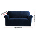 Artiss Sofa Cover Couch Covers 2 Seater Velvet Sapphire - NuSea