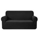 Artiss Sofa Cover Couch Covers 3 Seater High Stretch Black - NuSea