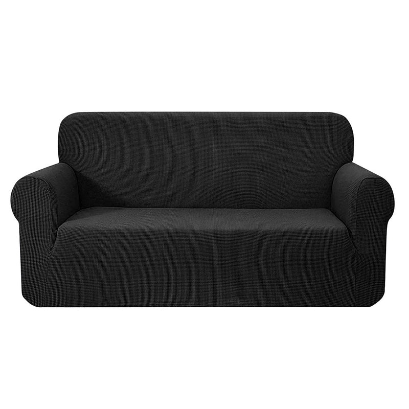 Artiss Sofa Cover Couch Covers 3 Seater High Stretch Black - NuSea