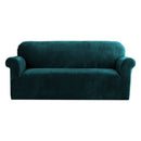 Artiss Sofa Cover Couch Covers 3 Seater Velvet Agate Green - NuSea