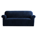 Artiss Sofa Cover Couch Covers 3 Seater Velvet Sapphire - NuSea