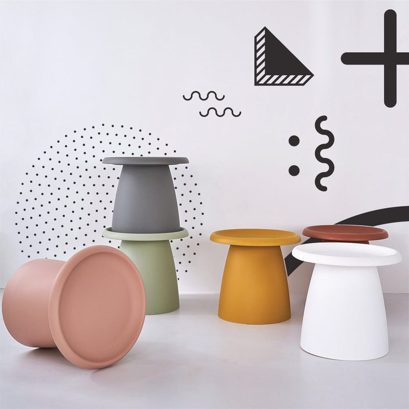 ArtissIn Coffee Table Round 52CM Plastic Pink - NuSea