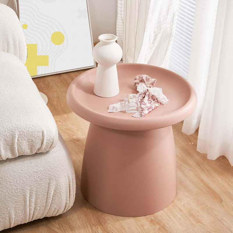 ArtissIn Coffee Table Round 52CM Plastic Pink - NuSea