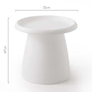 ArtissIn Coffee Table Round 52CM Plastic White - NuSea