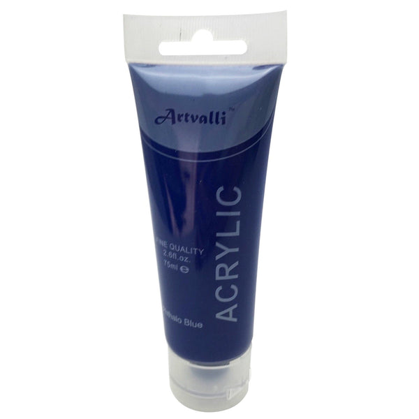 ARTISTS ACRYLIC PAINT Craft 75ml Tube Non Toxic Paints Water Based - Phthalo Blue - NuSea