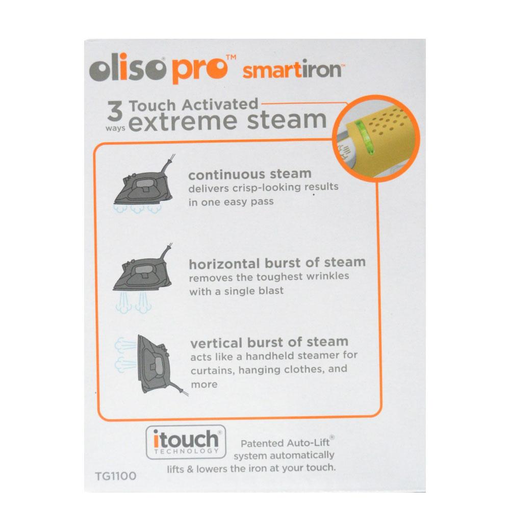 AU Plug Oliso Pro Iron iTouch Smart Technology Clothes Steamer Quilting TG1100 - NuSea
