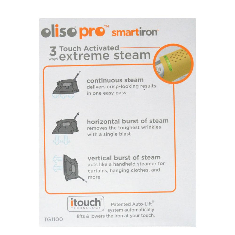 AU Plug Oliso Pro Iron iTouch Smart Technology Clothes Steamer Quilting TG1100 - NuSea