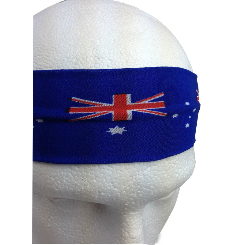 Aussie Flag Australia HEADBAND For Tennis Cricket Australia Day Costume Oz - Blue - NuSea