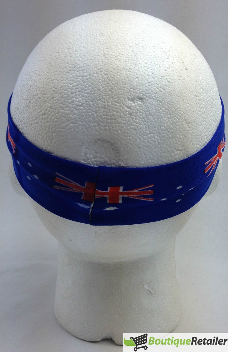 Aussie Flag Australia HEADBAND For Tennis Cricket Australia Day Costume Oz - Blue - NuSea