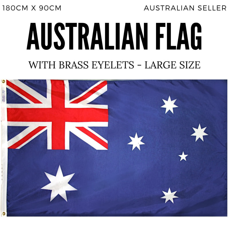 AUSTRALIA FLAG Aussie Australian Day Souvenir National 180cm x 90cm - Large - NuSea