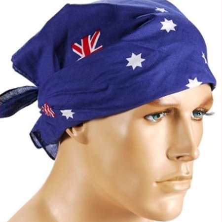 Australia Flag BANDANA 100% Cotton Head Wrap Bandanna Summer Neck Scarf - NuSea