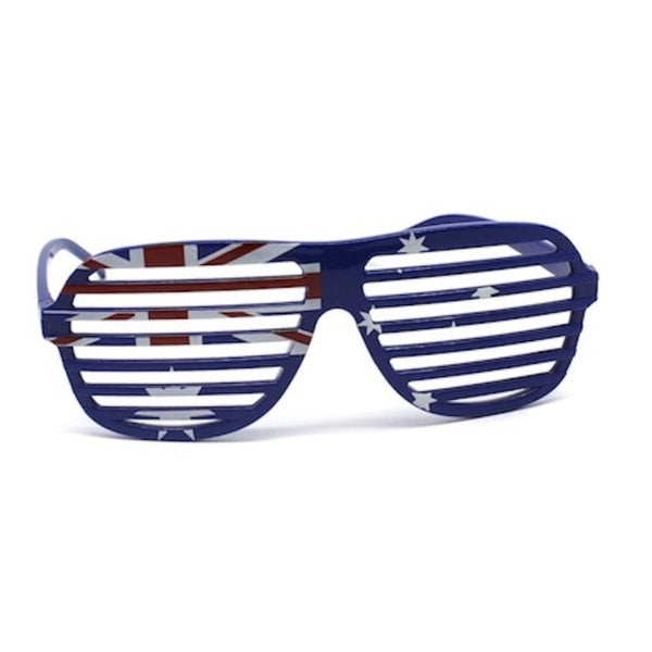 AUSTRALIA SUN GLASSES Blinds Party Costume Day Aussie Flag Sunnies Sunglasses - NuSea