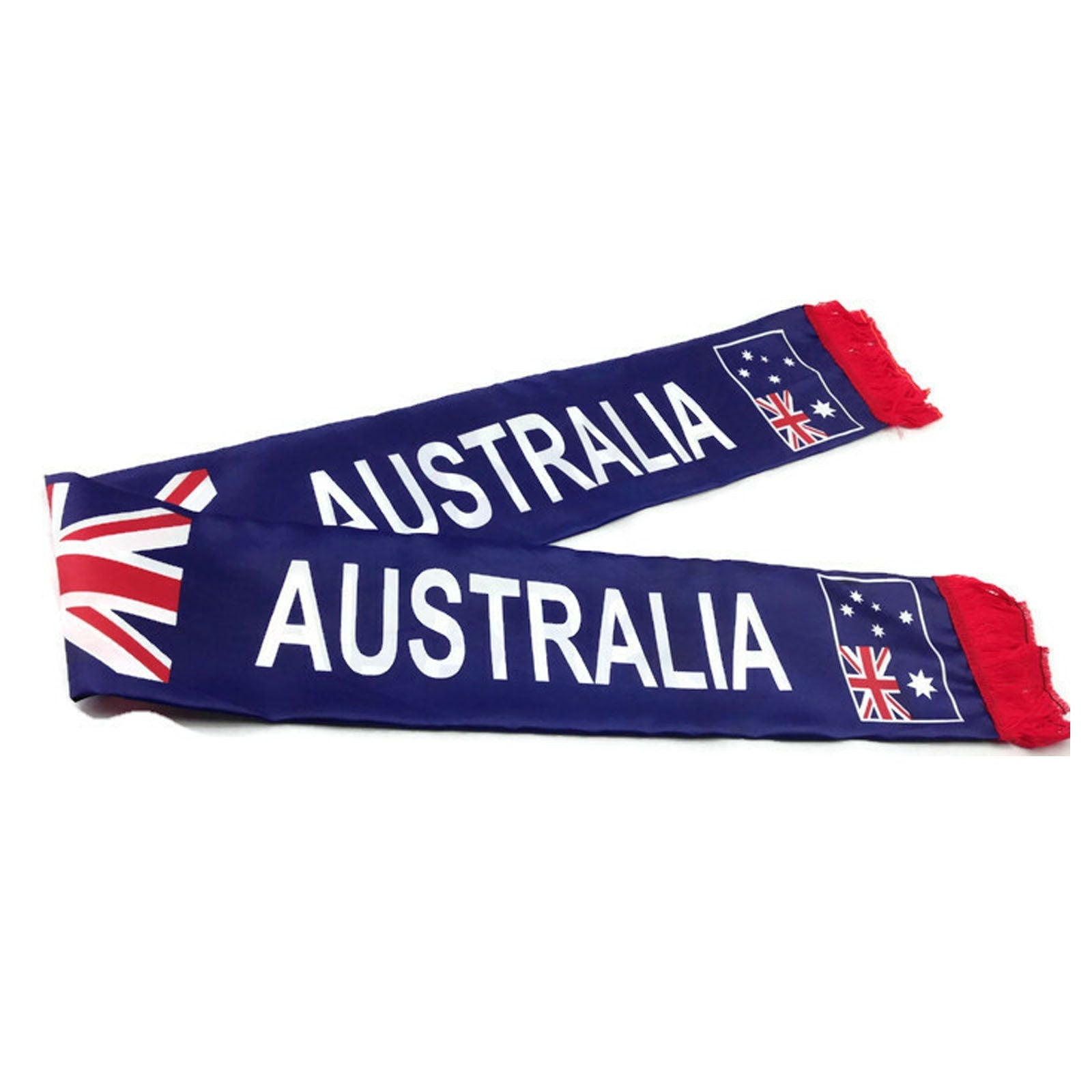 Australian National Flag SCARF Australia Day Costume Party w Fringe Souvenir - NuSea