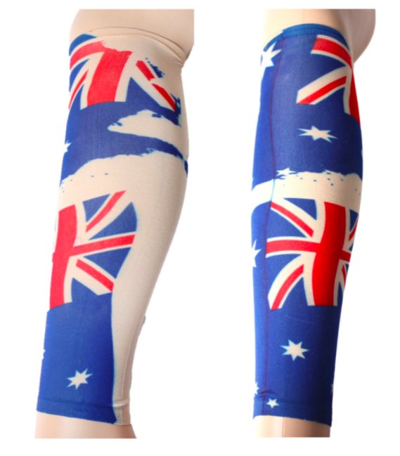 Australian Tattoo Sleeve Aussie Flag Fake Tats Australia Day Costume Party - NuSea