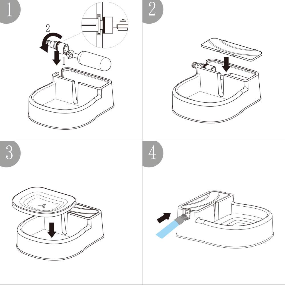 Auto Filling Dog Drinking Water Fountain - Outdoor Automatic Pet Drinking Bowl - NuSea