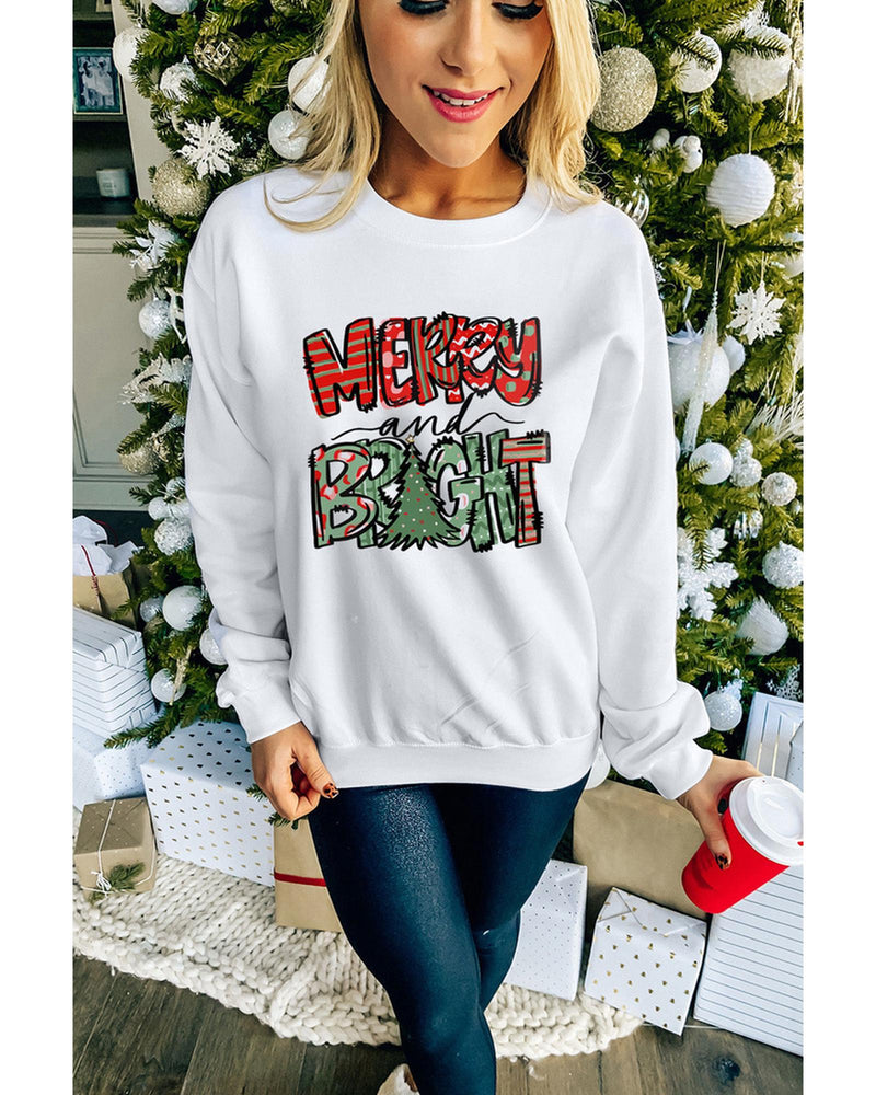 Azura Exchange Christmas Graphic Print Pullover Sweatshirt - 2XL - NuSea