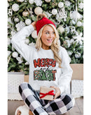 Azura Exchange Christmas Graphic Print Pullover Sweatshirt - L - NuSea