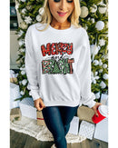 Azura Exchange Christmas Graphic Print Pullover Sweatshirt - L - NuSea