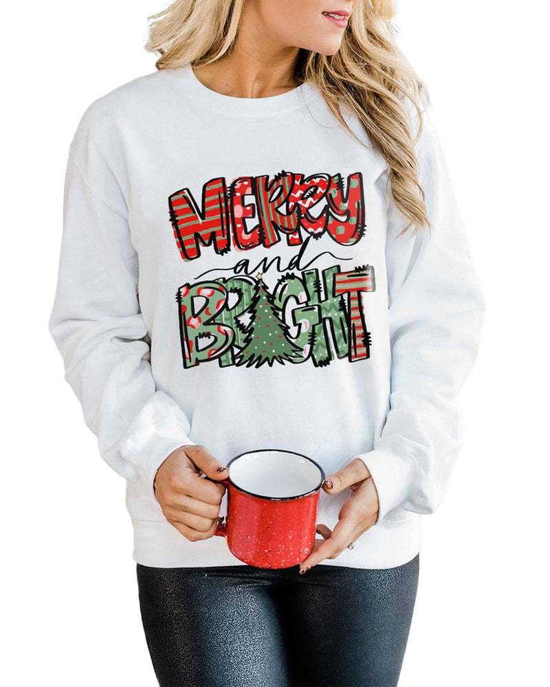Azura Exchange Christmas Graphic Print Pullover Sweatshirt - S - NuSea