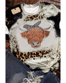Azura Exchange Cow Head Print Short Sleeve Tee - S - NuSea