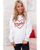 Azura Exchange Embroidered Pullover Sweatshirt with Heart Shaped Details - S - NuSea