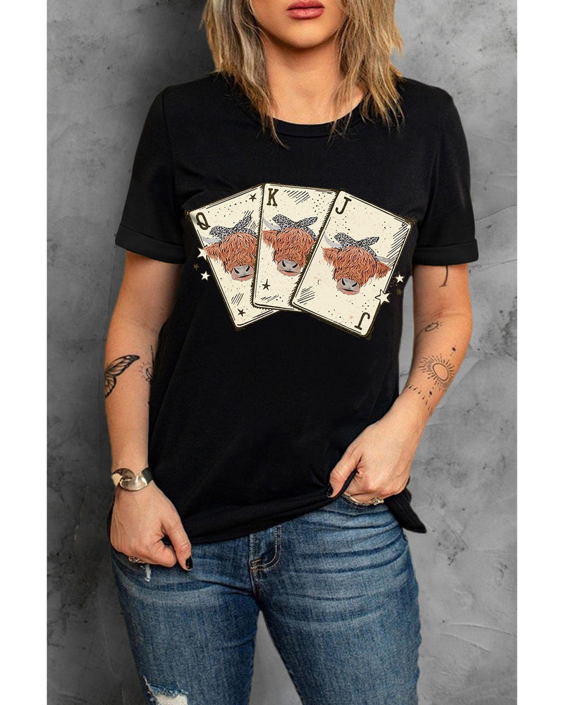 Azura Exchange Graphic Print Short Sleeve T Shirt - L - NuSea