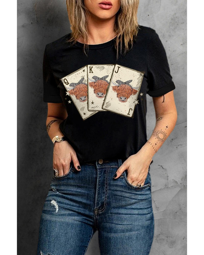 Azura Exchange Graphic Print Short Sleeve T Shirt - S - NuSea