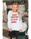 Azura Exchange Graphic Sweatshirt - Merry Christmas Ya Filthy Animal - 2XL - NuSea