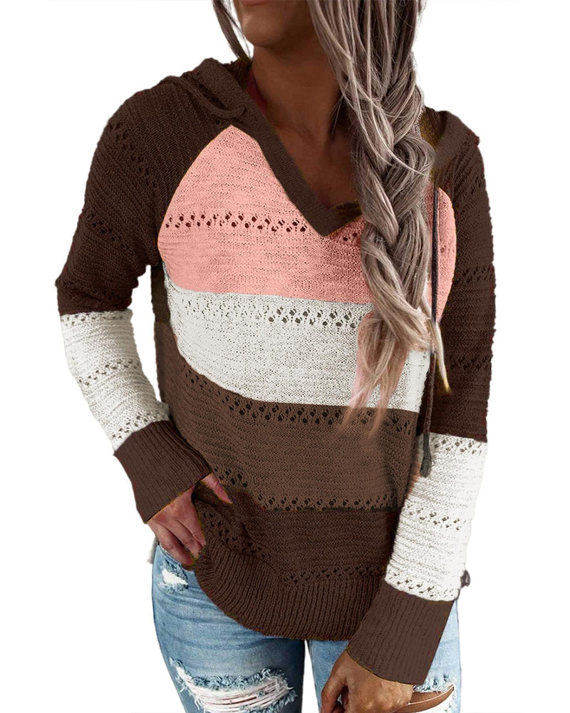 Azura Exchange Knitted Hoodie for Beach Bonfire - S - NuSea