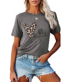 Azura Exchange Leopard Heart Shape Print Short Sleeve T - shirt - M - NuSea