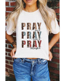 Azura Exchange Leopard Letter Print Short Sleeve T - shirt - S - NuSea