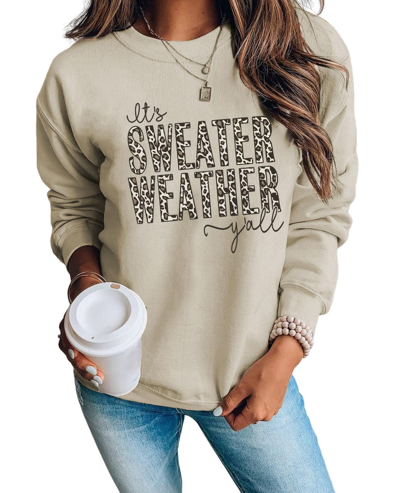 Azura Exchange Leopard Print Pullover Sweatshirt - L - NuSea